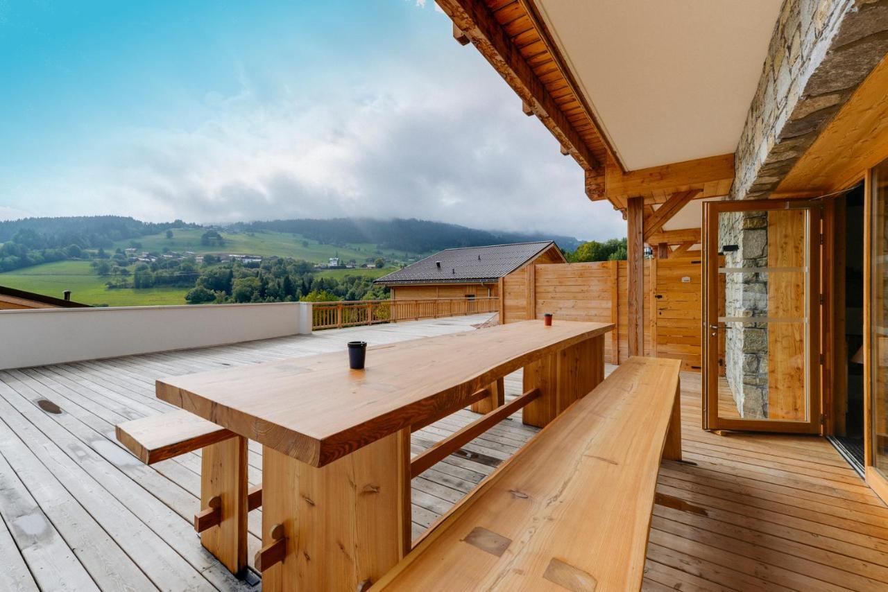 Aparthotel Terresens - Les Fermes Du Mont-Blanc Combloux Esterno foto
